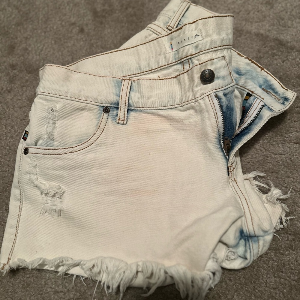 Rusty Bleached Jean shorts
